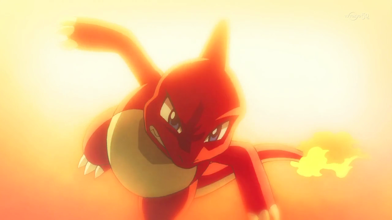 Fichier:Pokémon Méga-Évolution 2 - Flash-back - Reptincel d'Alain.png