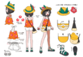 Concept Art de Selene pour Pokémon Ultra-Soleil et Ultra-Lune.