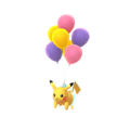 Dans Pokémon GO (ballons violets)