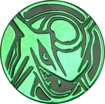 Fichier:Jeton JCC Rayquaza Vert Recto.png
