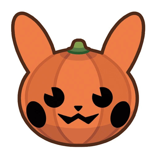Fichier:Sticker Halloween 2020 (citrouille Pikachu) - GO.png