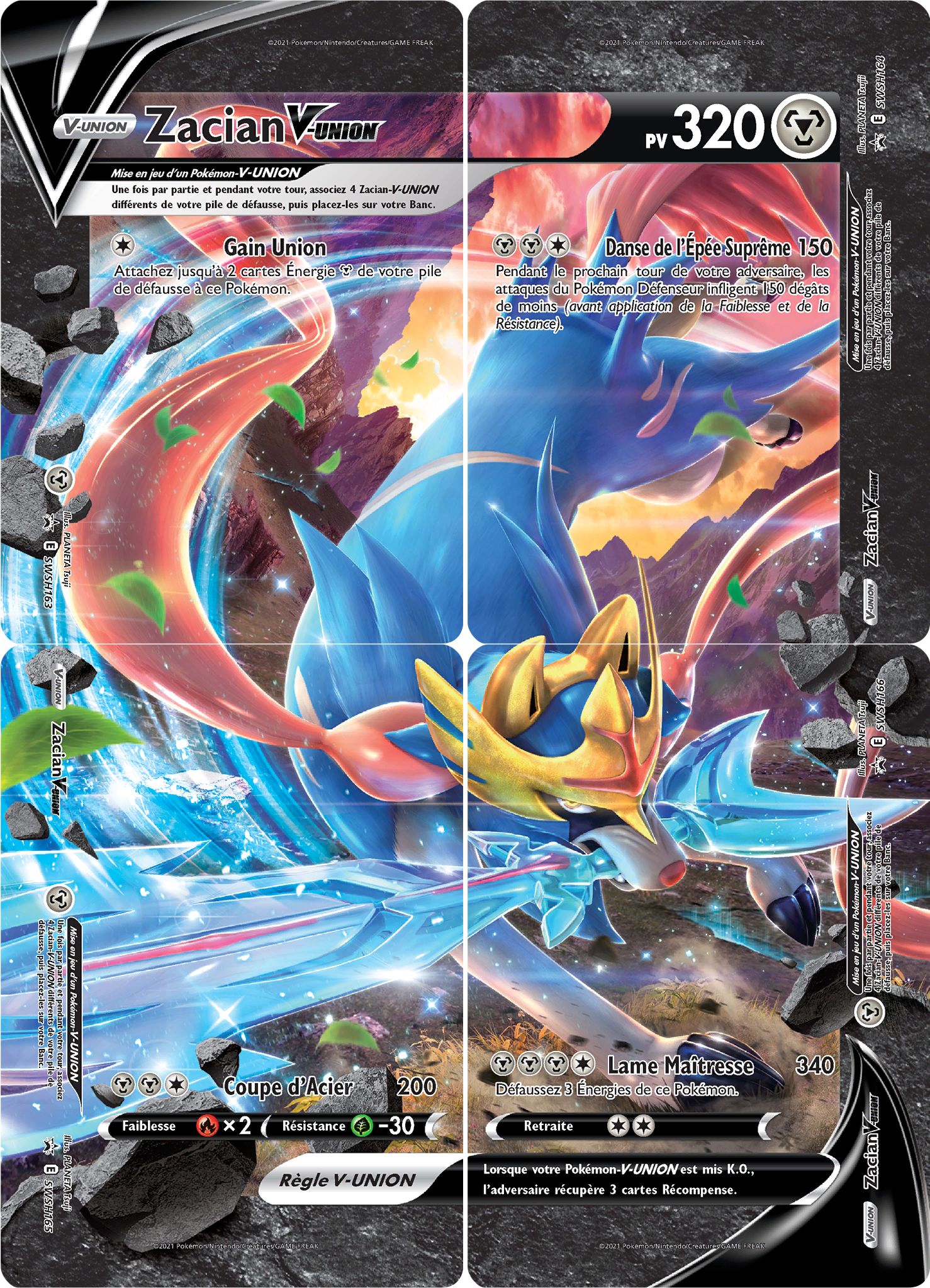 Zacian-V-UNION (Promo SWSH 163-166)