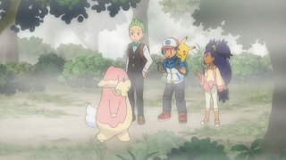 Fichier:NB035 - Nanméouïe d'un Dresseur, Pikachu de Sacha et Coupenotte d'Iris (Flash-back).png