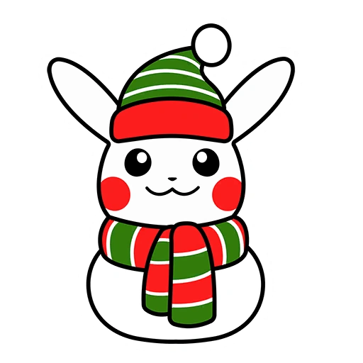 Fichier:Sticker Fêtes d'hiver (Pikachu) - GO.png