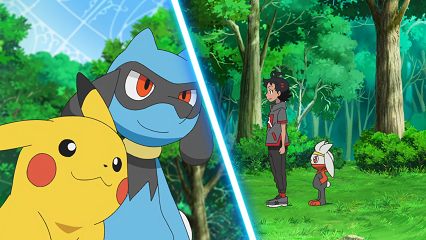 Fichier:LV029 - Pikachu et Riolu de Sacha.png