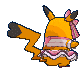 Pikachu Star chromatique, de dos