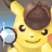 Icône de Détective Pikachu : la naissance d'un nouveau duo sur le menu HOME de la 3DS.