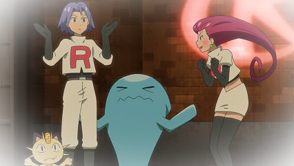 Fichier:LV019 - Miaouss de la Team Rocket et Qulbutoké de Jessie (Flash-back).png