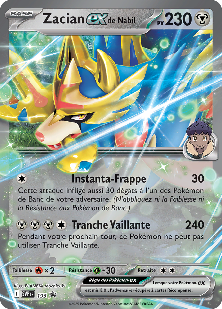 Zacian-ex de Nabil (Promo SV 193)