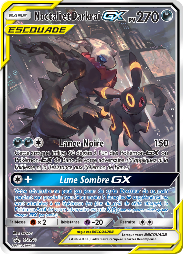 Noctali et Darkrai-GX (Promo SM 241)