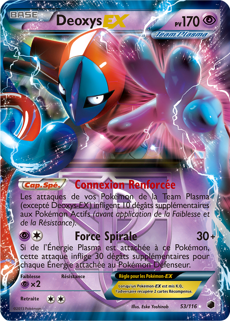 Deoxys-EX (Noir & Blanc Glaciation Plasma 53)