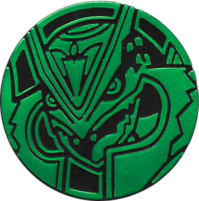 Fichier:Jeton JCC Méga-Rayquaza Vert Recto.png
