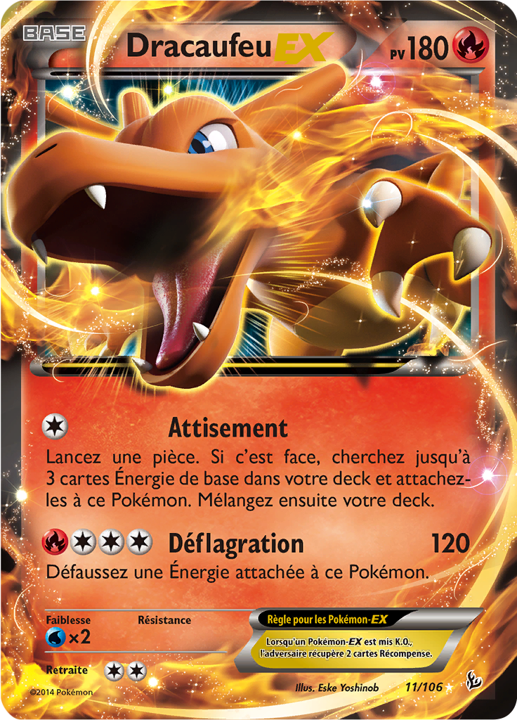 Dracaufeu-EX (XY Étincelles 11)