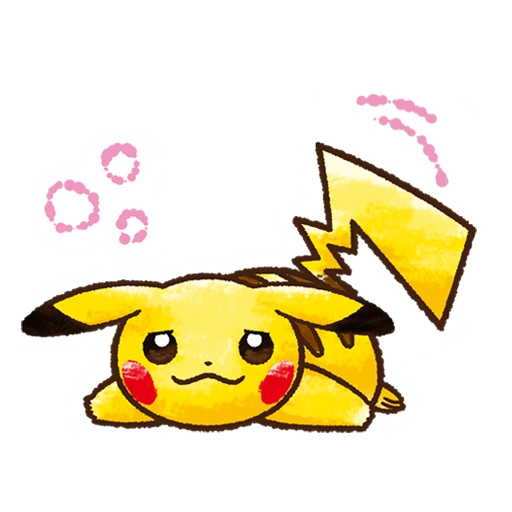 Fichier:Sticker Pikachu couché - GO.png