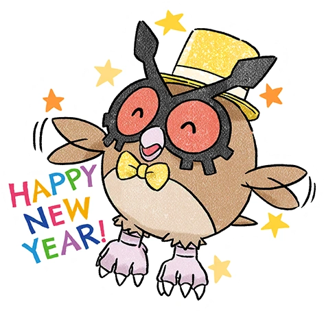 Fichier:Sticker Nouvel An 2023 (Hoothoot) - GO.png