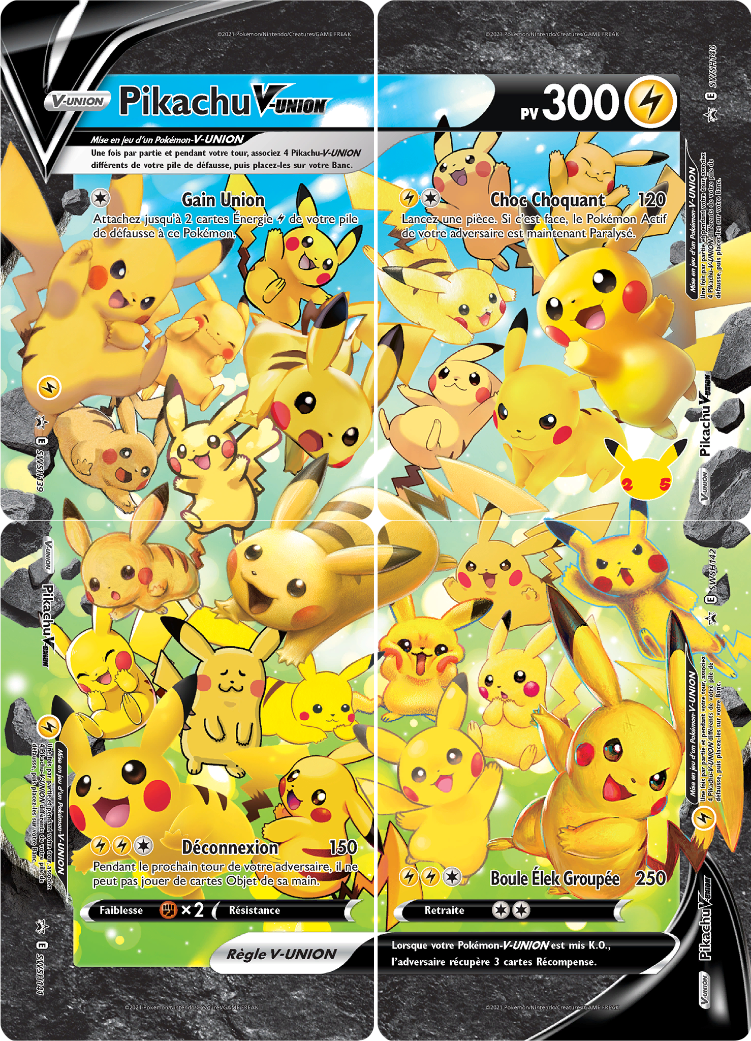Pikachu-V-UNION (Promo SWSH 139-142)
