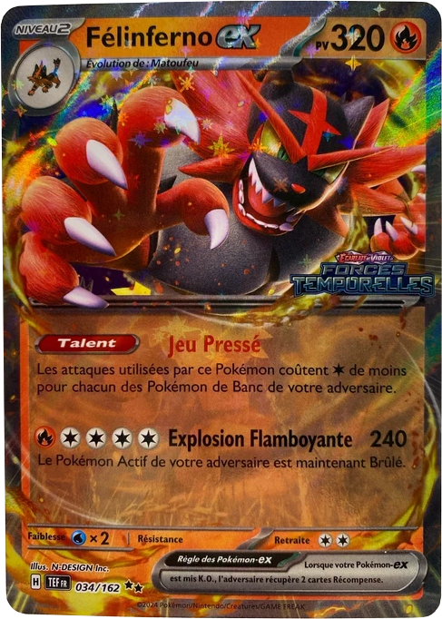 Félinferno-ex (Écarlate et Violet Forces Temporelles 034)