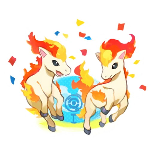 Fichier:Sticker 7e anniversaire (Ponyta) - GO.png