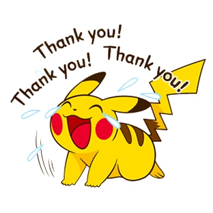Fichier:Sticker Pikachu Thank you - GO.png