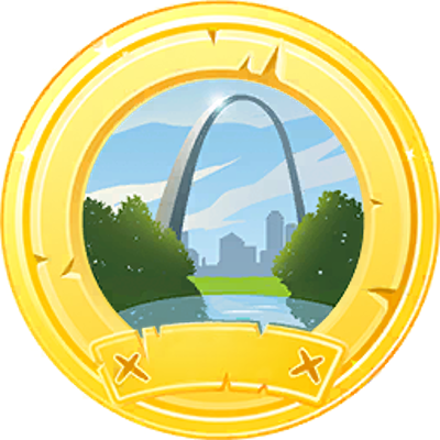 Fichier:Médaille Zone Safari de Pokémon GO (St. Louis) - GO.png