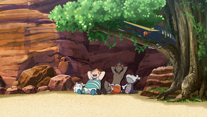 Fichier:SL109 - Togedemaru et Lucanon de Chrys et Ossatueur d'Alola de Kiawe.png