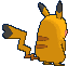 Pikachu Cosplayeur chromatique, de dos