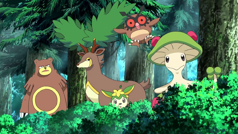 Fichier:Épisode Mewtwo éveil Ursaring, Vivaldaim, Haydaim, Hoothoot et Chapignon.png