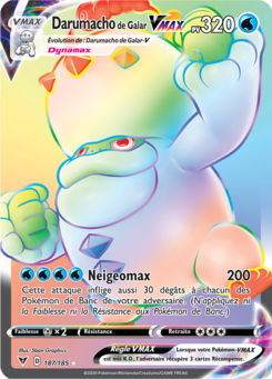 Darumacho de Galar-VMAX (Épée et Bouclier Voltage Éclatant 187)