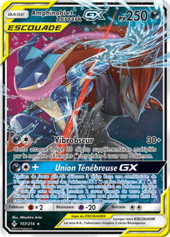Amphinobi et Zoroark-GX (Soleil et Lune Alliance Infaillible 107)