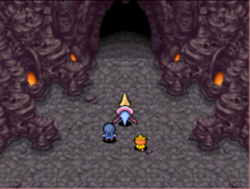 L'entrée du Cratère Obscur.