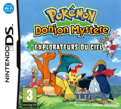 Prinplouf, sur la Boîte de Jeu de Pokémon Donjon Mystère : Explorateurs du Ciel