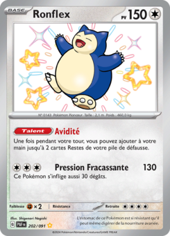 Ronflex (Écarlate et Violet Destinées de Paldea 202)