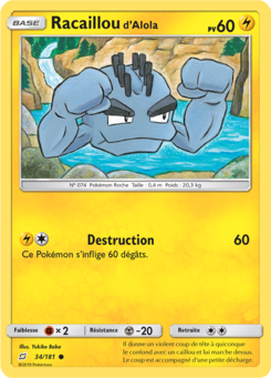 Racaillou d'Alola (Soleil et Lune Duo de Choc 34)