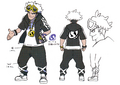 Concept Art de Guzma (Boss Team Skull) pour Pokémon Soleil et Lune.