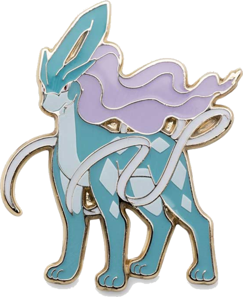 Fichier:Pin's JCC Collection avec pin's Suicune Suicune.png