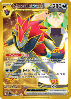 Zoroark-ex de N (Écarlate et Violet Aventures Ensemble 189)