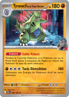 Tyranocif de la Team Rocket (Écarlate et Violet Rivalités Destinées 096)
