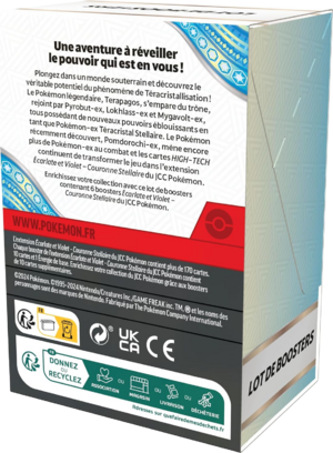 Lot de boosters Écarlate et Violet Couronne Stellaire Verso.png