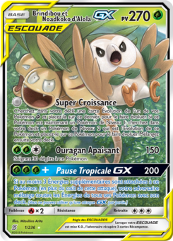 Brindibou et Noadkoko d'Alola-GX (Soleil et Lune Harmonie des Esprits 1)