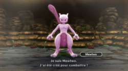 L'équipe face à Mewtwo.