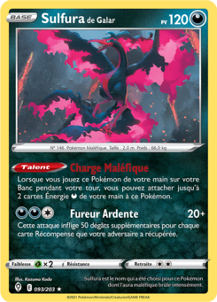 Sulfura de Galar (Épée et Bouclier Évolution Céleste 093)