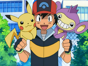 DP012 - Pikachu et Capumain de Sacha (Flash-back).png