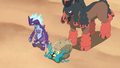 Salarsen, Amonistar et Bourrinos (des Chasseurs de Pokémon)