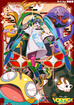 Regard Médusant - Hatsune Miku (Normal) & Deusolourdo& Arbok & Séviper & Majaspic & Dunaconda