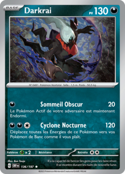 Darkrai (Écarlate et Violet Flammes Obsidiennes 136)