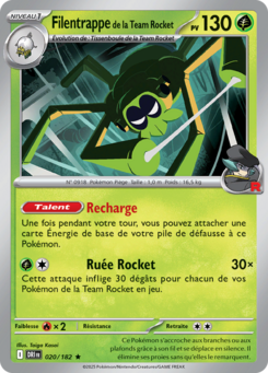Filentrappe de la Team Rocket (Écarlate et Violet Rivalités Destinées 020)