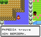 Emplacement de l'ADN Berserk dans Pokémon Or, Argent et Cristal.