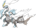 Artwork officiel de la forme Kyurem Blanc pour Pokémon Noir 2 et Blanc 2.