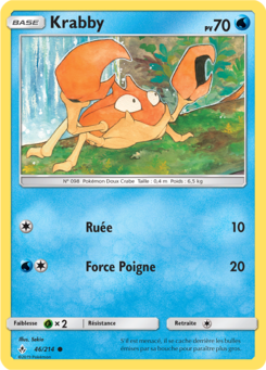 Krabby (Soleil et Lune Alliance Infaillible 46)