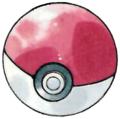 Artwork de la Poké Ball pour Pokémon Rouge et Vert.